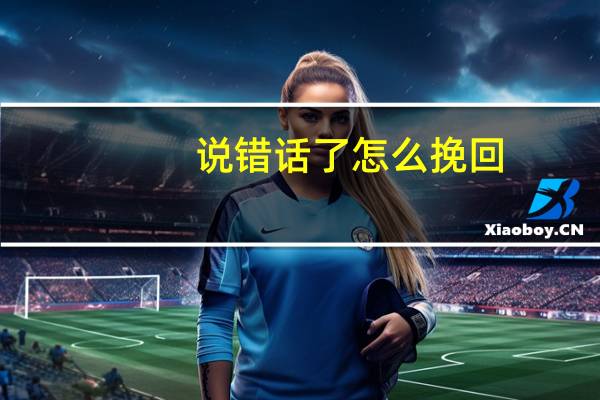 说错话了怎么挽回