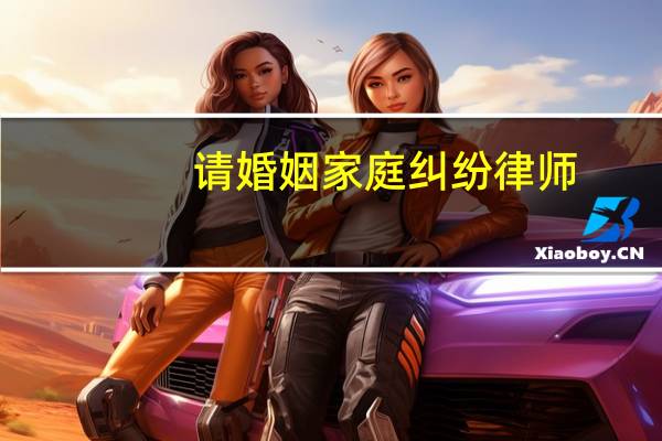 请婚姻家庭纠纷律师