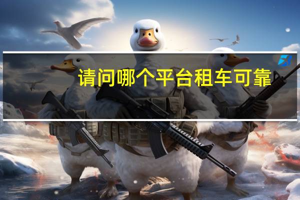 请问哪个平台租车可靠