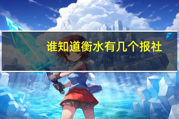 谁知道衡水有几个报社