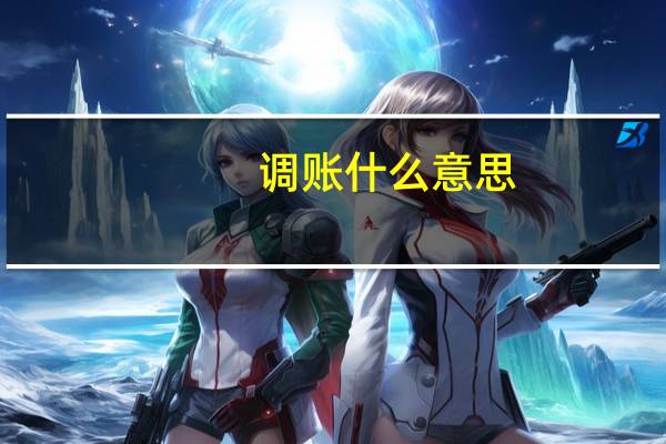 调账什么意思
