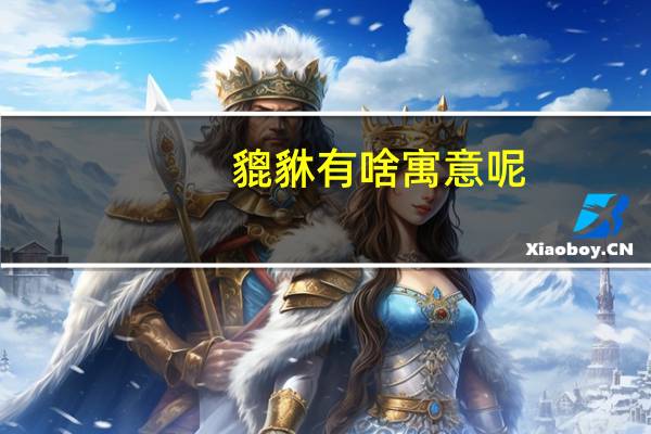 貔貅有啥寓意呢