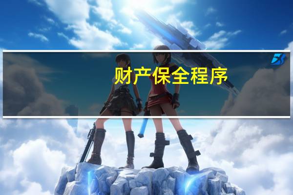 财产保全程序