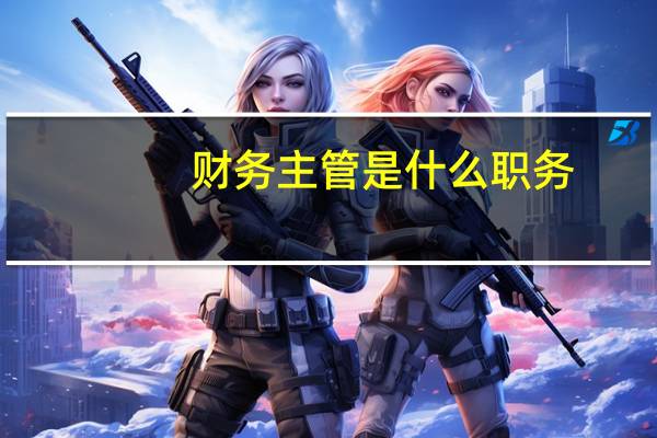 财务主管是什么职务