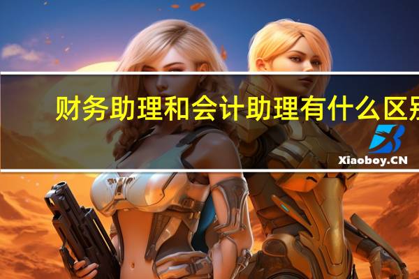 财务助理和会计助理有什么区别