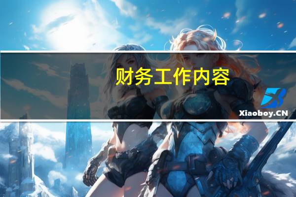 财务工作内容 财务工作内容是什么