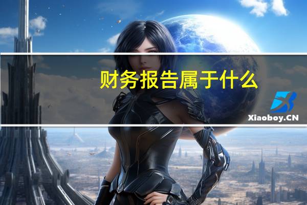 财务报告属于什么