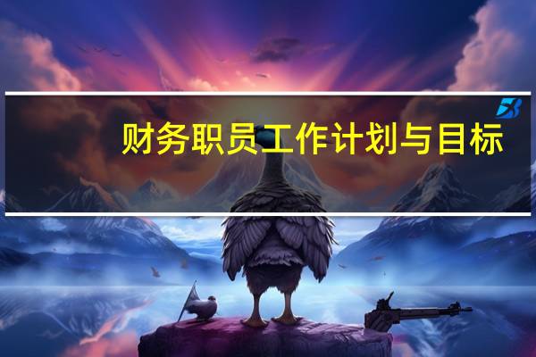 财务职员工作计划与目标