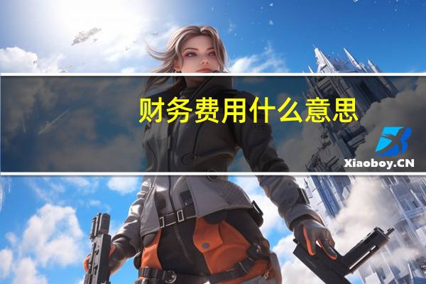 财务费用什么意思