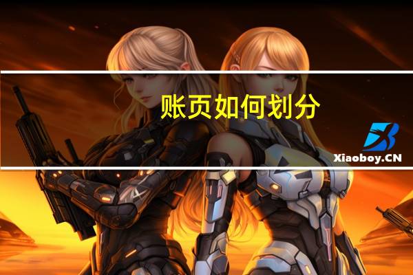 账页如何划分