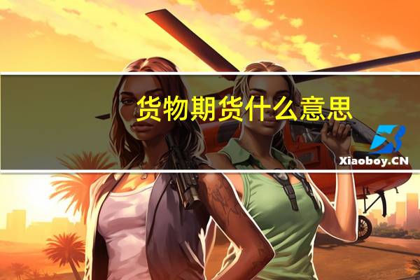 货物期货什么意思