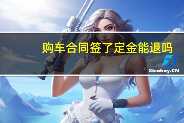 购车合同签了定金能退吗