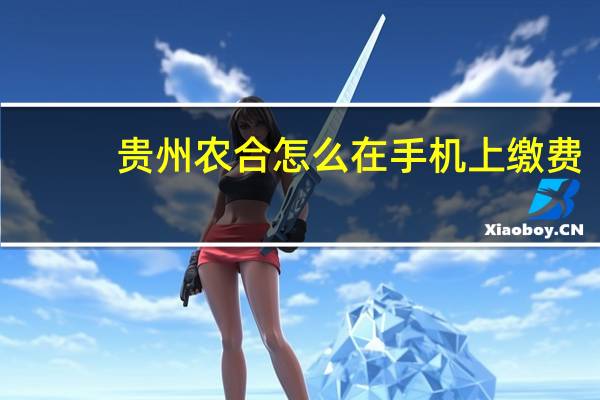 贵州农合怎么在手机上缴费
