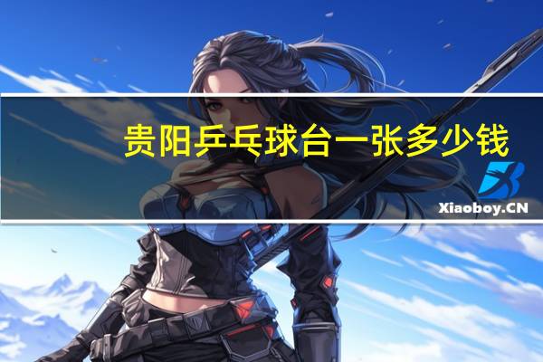 贵阳乒乓球台一张多少钱