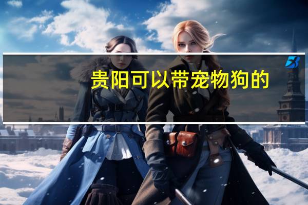 贵阳可以带宠物狗的