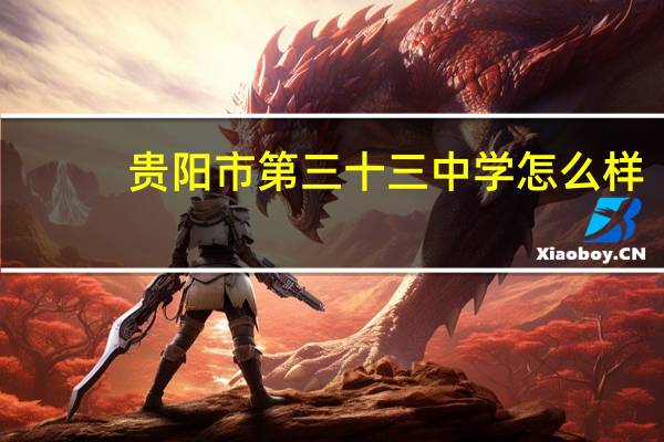 贵阳市第三十三中学怎么样
