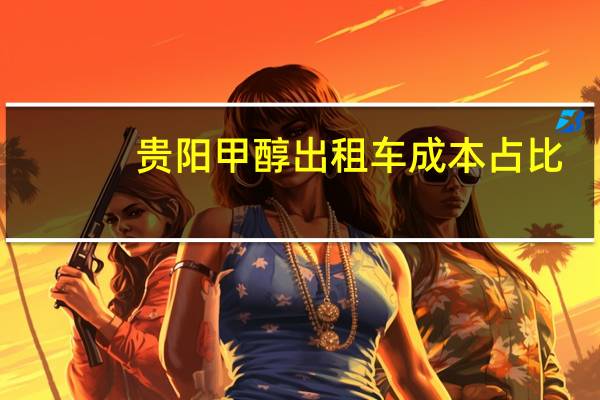 贵阳甲醇出租车成本占比