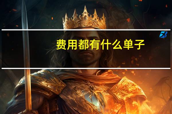 费用都有什么单子