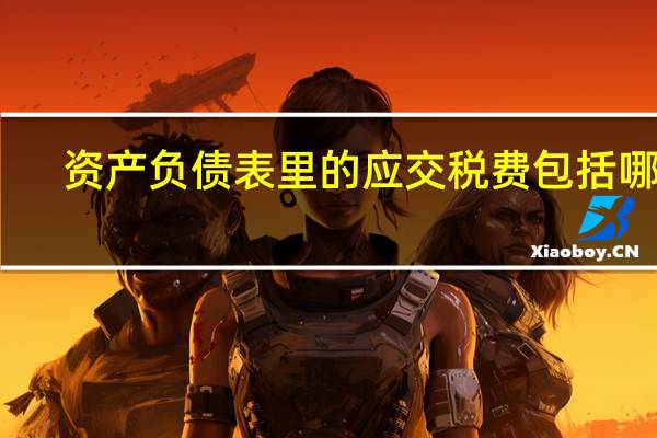 资产负债表里的应交税费包括哪些