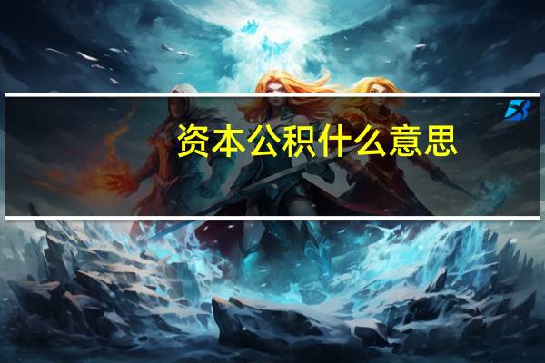 资本公积什么意思