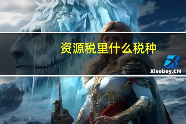 资源税里什么税种
