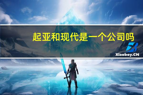 起亚和现代是一个公司吗