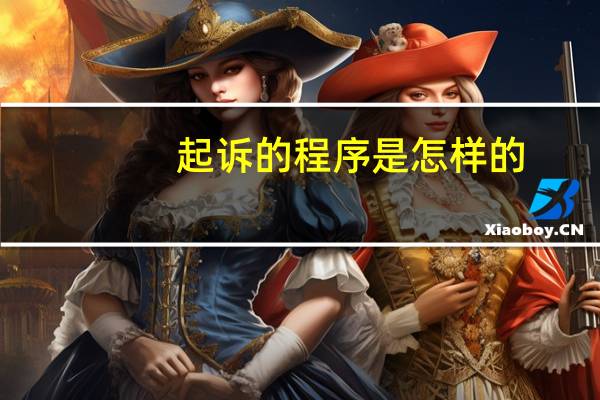 起诉的程序是怎样的
