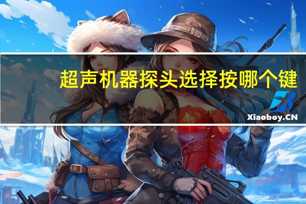 超声机器探头选择按哪个键