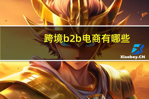 跨境b2b电商有哪些