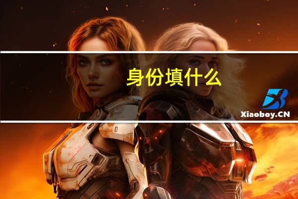 身份填什么