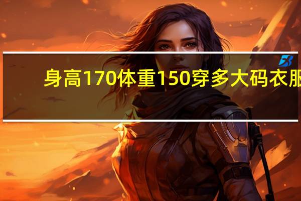 身高170体重150穿多大码衣服