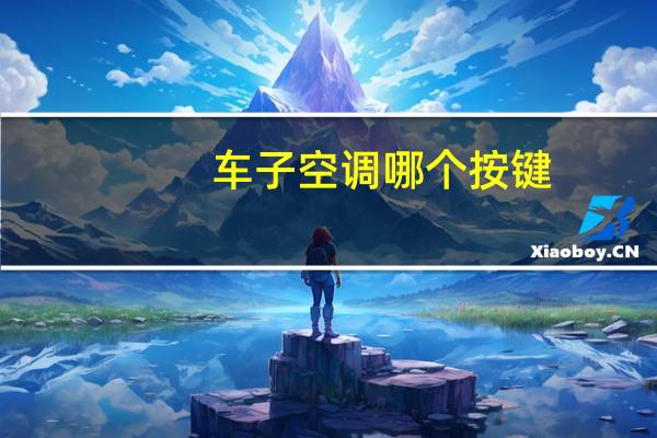 车子空调哪个按键