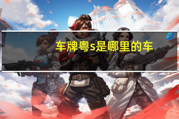 车牌粤s是哪里的车