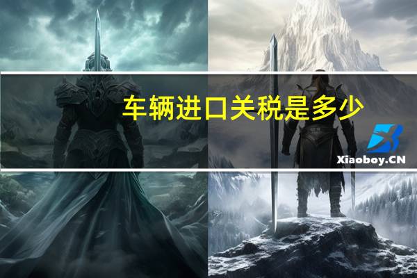 车辆进口关税是多少
