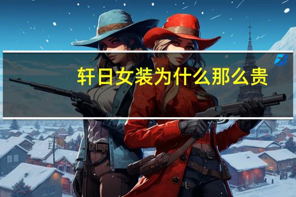轩日女装为什么那么贵
