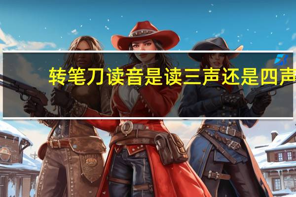 转笔刀读音是读三声还是四声