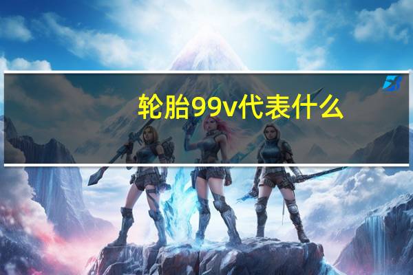 轮胎99v代表什么