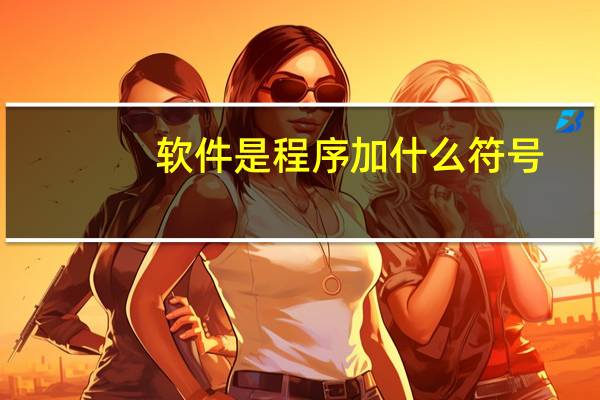软件是程序加什么符号