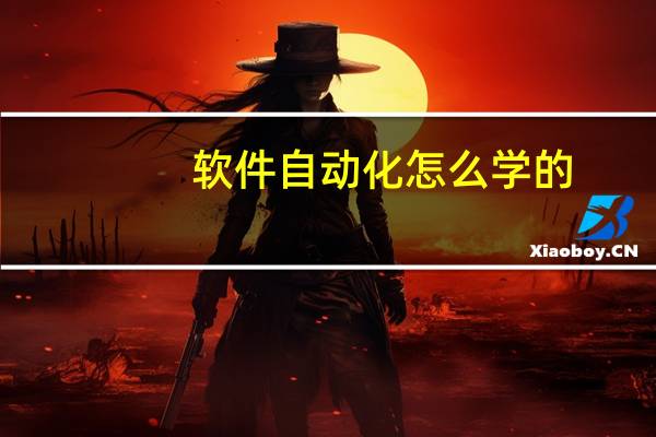 软件自动化怎么学的