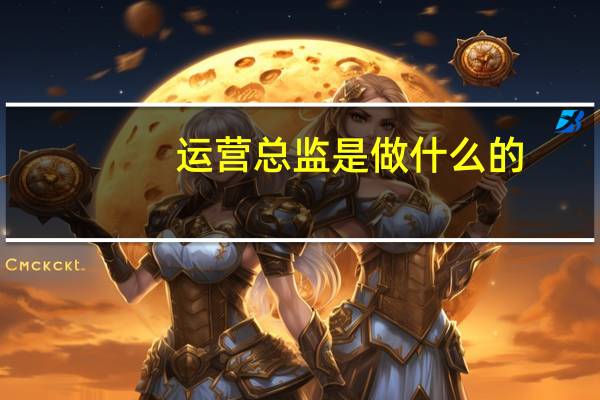 运营总监是做什么的