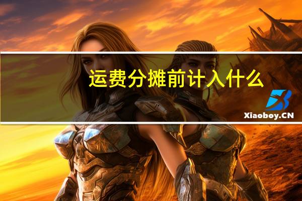 运费分摊前计入什么
