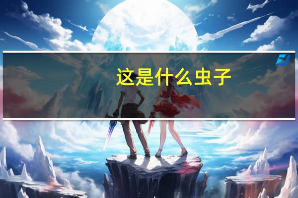 这是什么虫子？