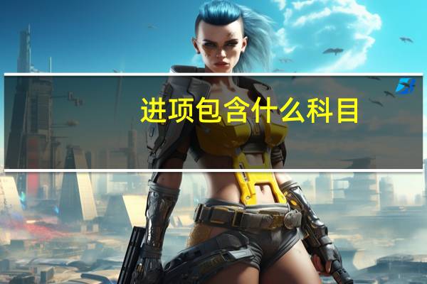 进项包含什么科目
