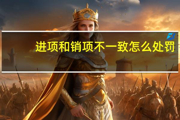 进项和销项不一致怎么处罚