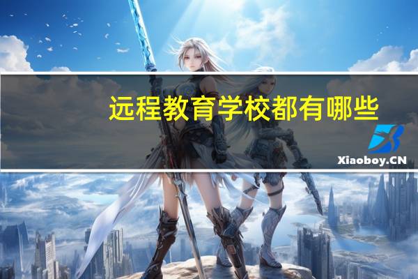 远程教育学校都有哪些