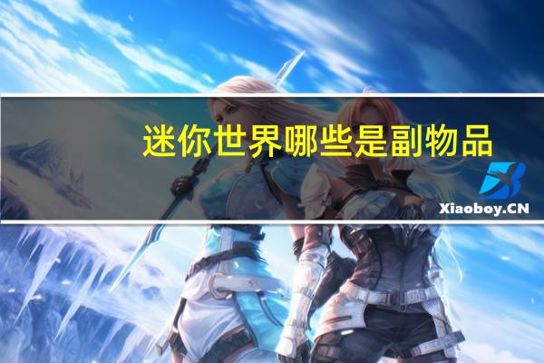 迷你世界哪些是副物品