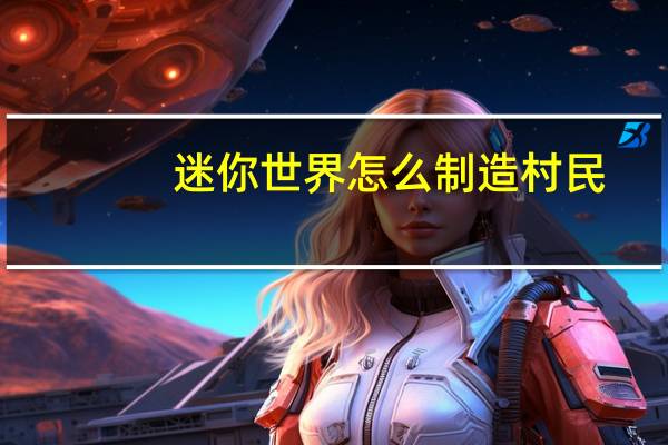 迷你世界怎么制造村民
