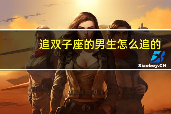 追双子座的男生怎么追的