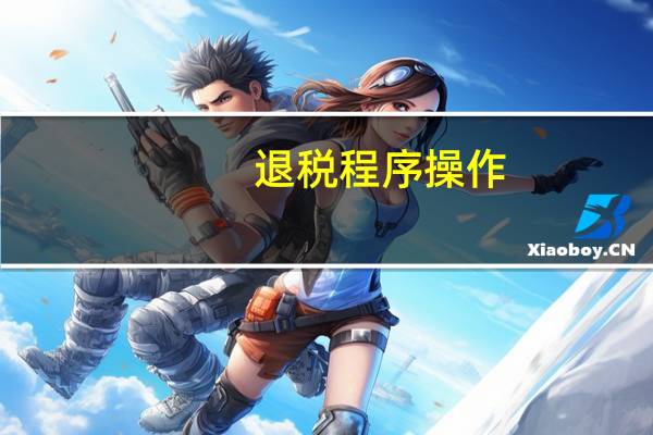 退税程序操作
