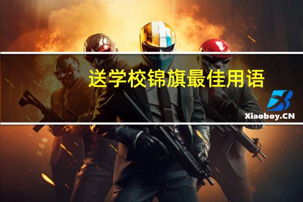 送学校锦旗最佳用语